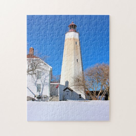 Sandy Hook Lighthouse New Jersey Jigsaw Puzzle (Vertikal)