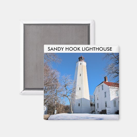 Sandy Hook Lighthouse, New Jersey Magnet (Vorderseite/Rückseite)