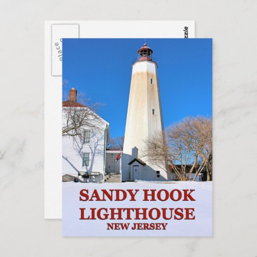 Sandy Hook Lighthouse, New Jersey Postcard Postkarte (Vorne/Hinten)