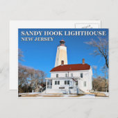 Sandy Hook Lighthouse, New Jersey Postcard Postkarte (Vorne/Hinten)