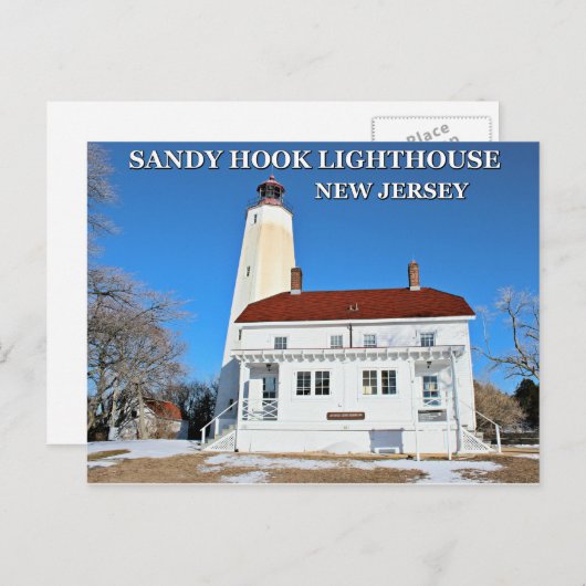 Sandy Hook Lighthouse, New Jersey Postcard Postkarte (Vorne/Hinten)