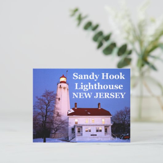 Sandy Hook Lighthouse, New Jersey Postcard Postkarte (Stehend Vorderseite)