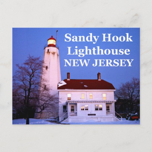 Sandy Hook Lighthouse, New Jersey Postcard Postkarte (Vorderseite)