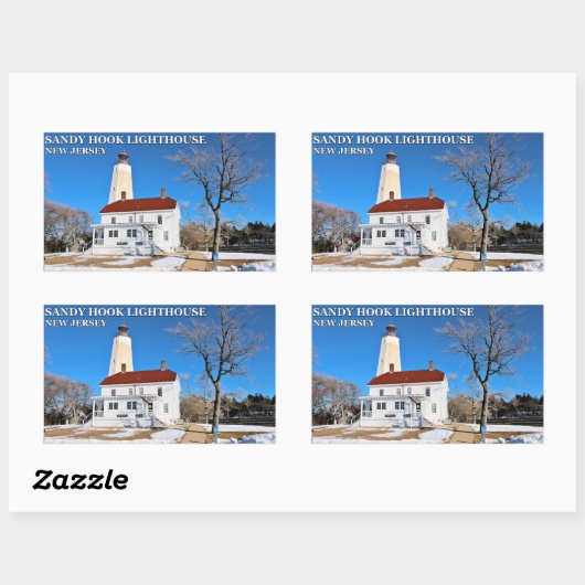 Sandy Hook Lighthouse, New Jersey Stickers (Blatt)