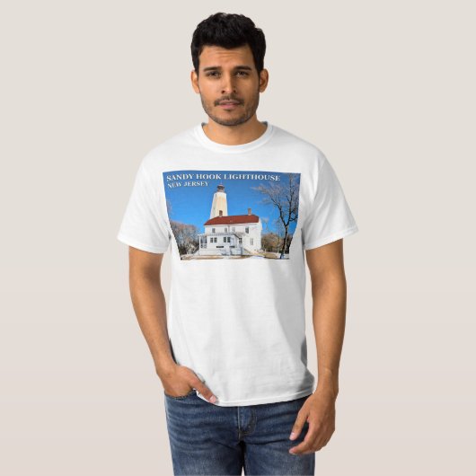 Sandy Hook Lighthouse, New Jersey T - Shirt (Vorne ganz)