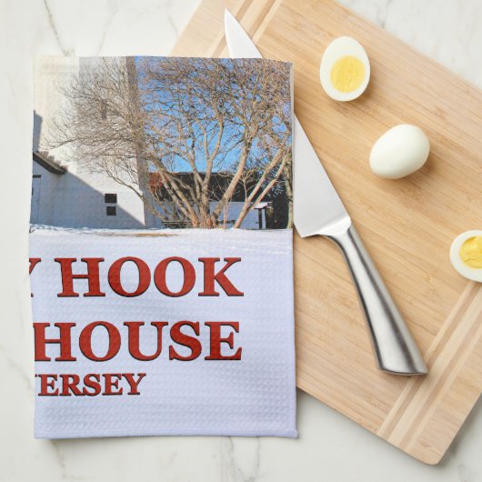 Sandy Hook Lighthouse, New Jersey Teetuch Geschirrtuch (Viertel Falte)