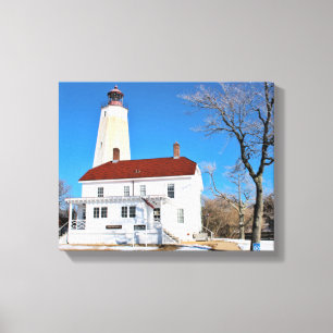 Sandy Hook Lighthouse, New Jersey Wrapped Canvas Leinwanddruck