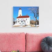 Sandy Hook Lighthouse, New Jersey Wrapped Canvas Leinwanddruck (Insitu (Wohnzimmer))