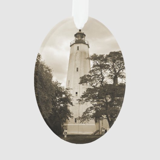 Sandy Hook Lighthouse Ornament (Rückseite)
