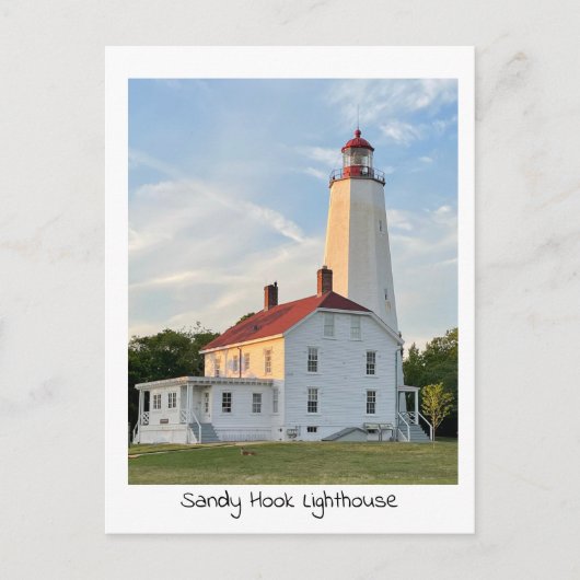 Sandy Hook Lighthouse Postcard Postkarte (Vorderseite)