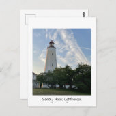 Sandy Hook Lighthouse Postkarte (Vorne/Hinten)