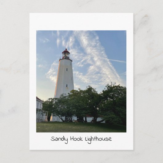 Sandy Hook Lighthouse Postkarte (Vorderseite)