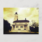 Sandy Hook Lighthouse Postkarte (Vorderseite)