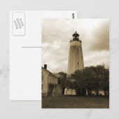 Sandy Hook Lighthouse Postkarte (Vorne/Hinten)