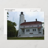 Sandy Hook Lighthouse Postkarte (Vorne/Hinten)