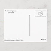 Sandy Hook Lighthouse Postkarte (Rückseite)