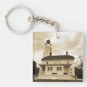 Sandy Hook Lighthouse Schlüsselanhänger