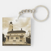 Sandy Hook Lighthouse Schlüsselanhänger (Rückseite)