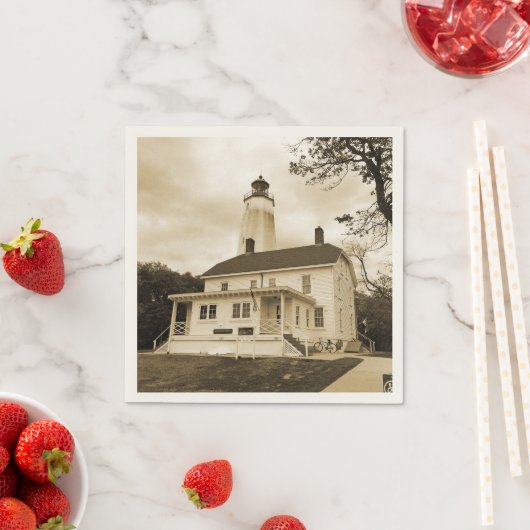 Sandy Hook Lighthouse Serviette (Beispiel)