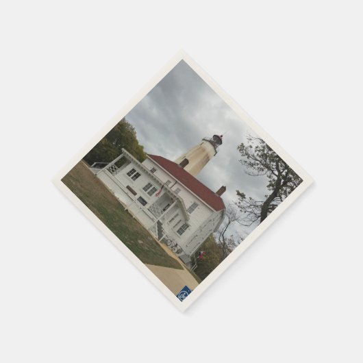 Sandy Hook Lighthouse Serviette (Ecke)