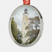 Sandy Hook Lighthouse Silbernes Ornament (Links)