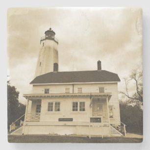 Sandy Hook Lighthouse Steinuntersetzer