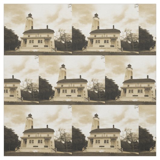 Sandy Hook Lighthouse Stoff (Muster)