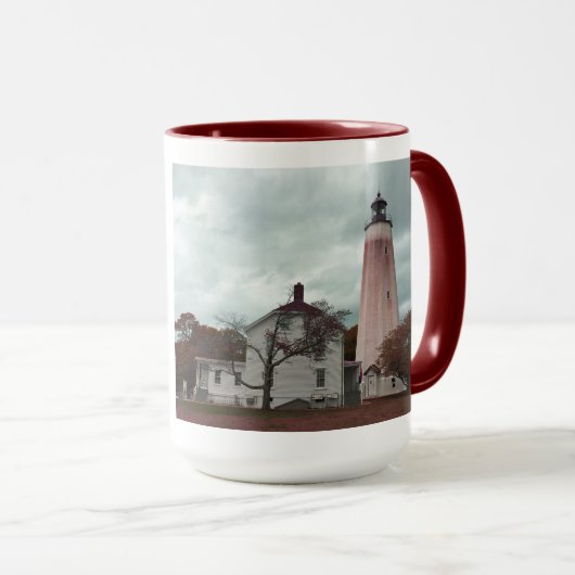 Sandy Hook Lighthouse Tasse (VorderseiteRechts)