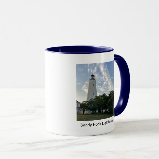 Sandy Hook Lighthouse Tasse (VorderseiteRechts)