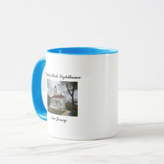 Sandy Hook Lighthouse Tasse (Vorderseite Links)