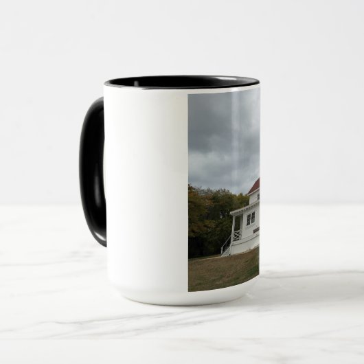 Sandy Hook Lighthouse Tasse (Vorderseite Links)