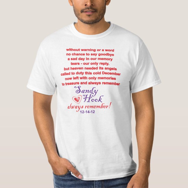 Sandy Hook Memorial T - Shirt (Vorderseite)