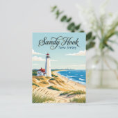 Sandy Hook, New Jersey Postkarte (Stehend Vorderseite)