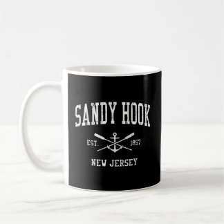 Sandy Hook Nj Crossed Oars Boat Anchor Sports Kaffeetasse