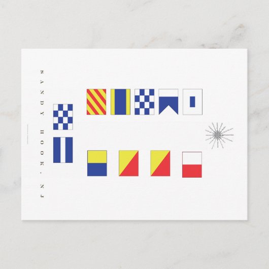 Sandy Hook NJ Postkarte (Vorderseite)