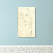 Sandy Hook to Shark River Coast Chart Map Leinwanddruck (Insitu (Holzboden))