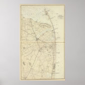 Sandy Hook to Shark River Coast Chart Map Poster (Vorne)