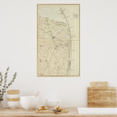 Sandy Hook to Shark River Coast Chart Map Poster (Küche)