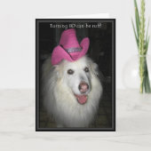 *Sandy Hund - 80. Geburtstag Karte (Vorderseite)