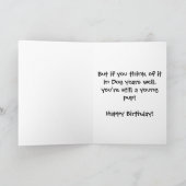 *Sandy Hund - 80. Geburtstag Karte (Innenseite)