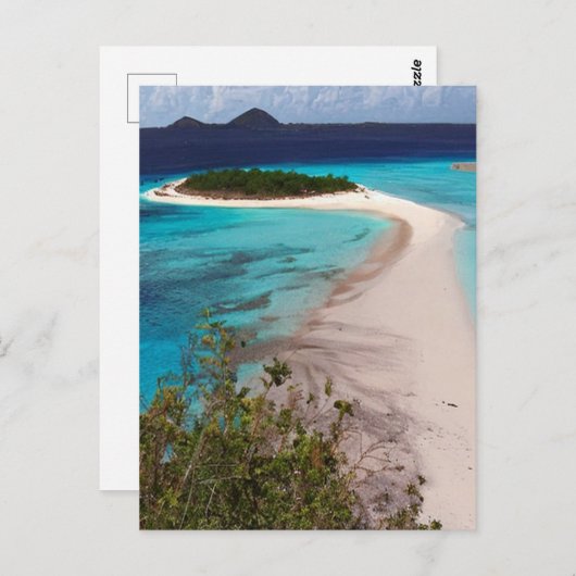 Sandy Island, Anguilla Postkarte (Vorne/Hinten)