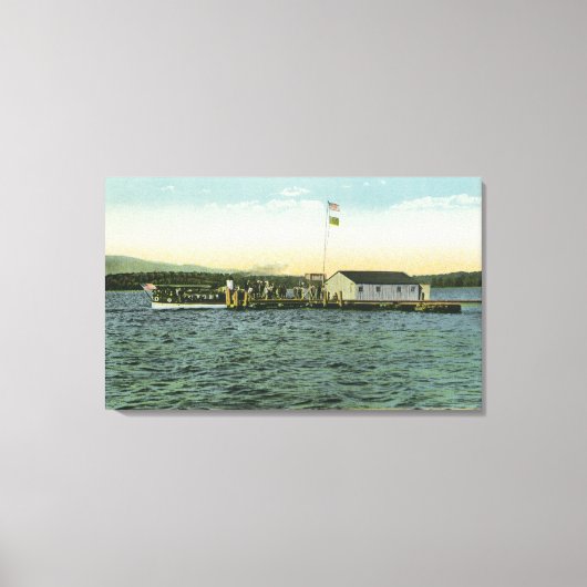 Sandy Island, Boston YMCA Camp Landing View Leinwanddruck (Vorderseite)