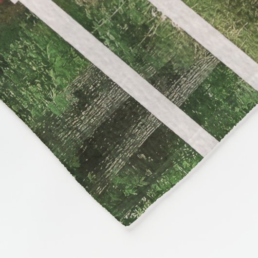 Sandy-Nebenfluss-überdachte Brücke in der Fleecedecke (Ecke)