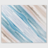 Sandy Ocean Waves Abstrakt Geschenkpapier (Flach)