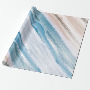 Sandy Ocean Waves Abstrakt Geschenkpapier