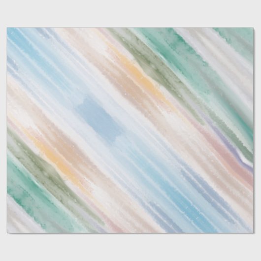 Sandy Ocean Waves Sonnenuntergang Abstrakte Wasser Geschenkpapier (Flach)