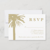 Sandy Palm UAWG Beach Hochzeitskarten RSVP Karte (Vorderseite)