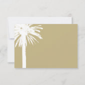 Sandy Palm UAWG Beach Hochzeitskarten RSVP Karte (Rückseite)