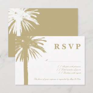Sandy Palm UAWG Beach Hochzeitskarten RSVP Karte