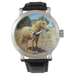 Sandy Palomino Horse Armbanduhr